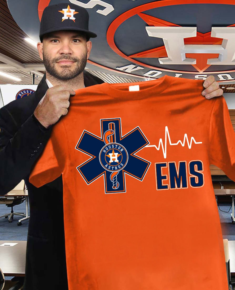 Houston Astros EMS T-Shirtupport Honor Emergency Medical Astros Fan Merch Gift Ideas Oregontrailrvpk Shirt
