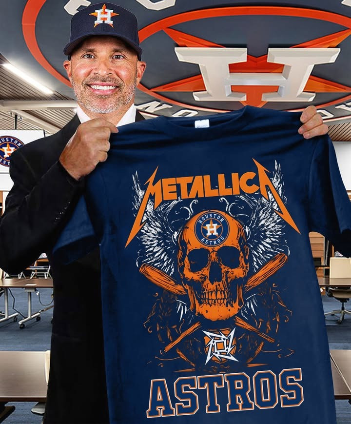 Houston Astros Metallica Tour Merch T-Shirt Best Gifts For Astros Fans Metallica Lovers Oregontrailrvpk Shirt