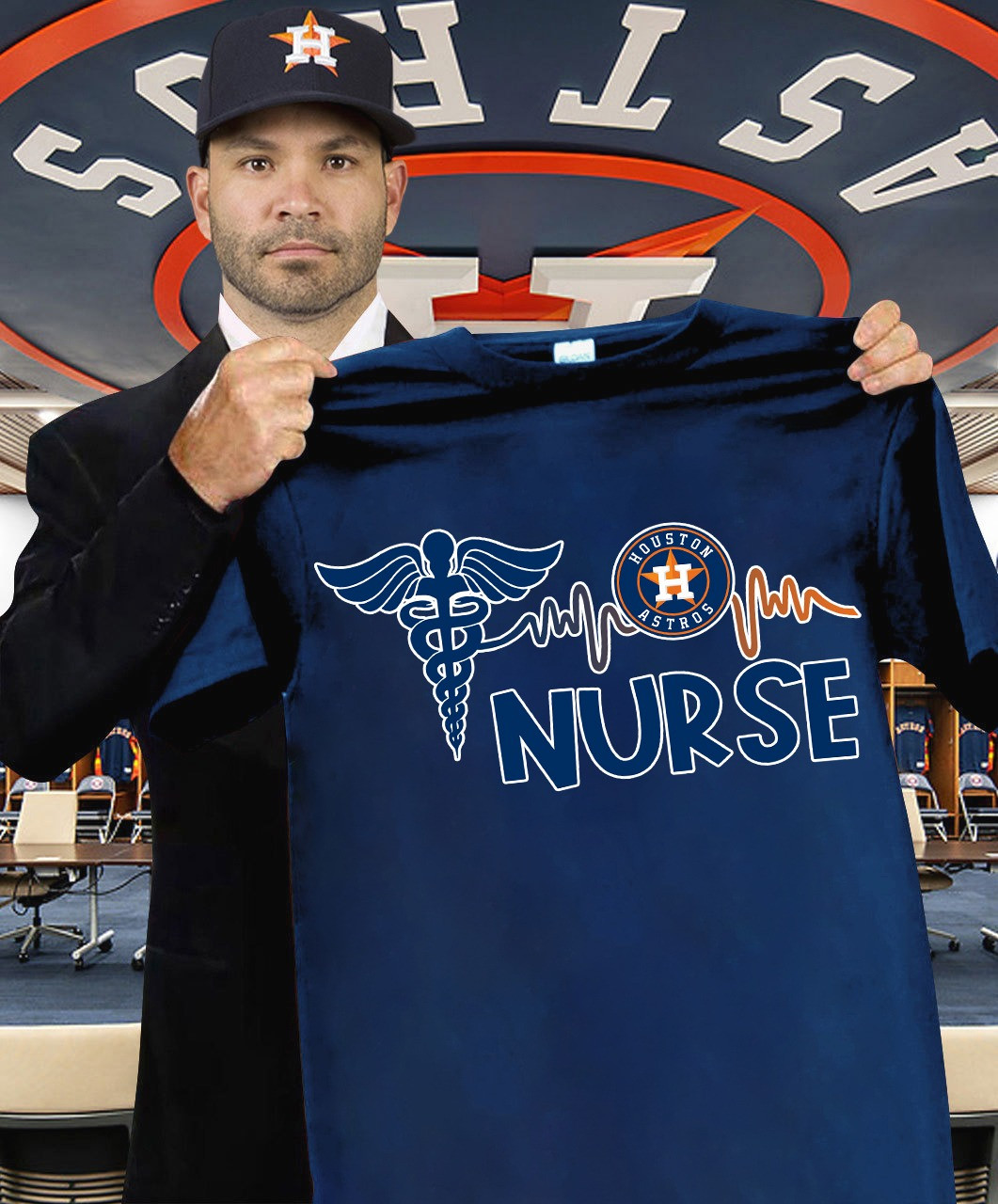 Houston Astros Nurses Night T-Shirt Honor Nurses Day Baseball Gifts For Astros Fans Oregontrailrvpk Shirt