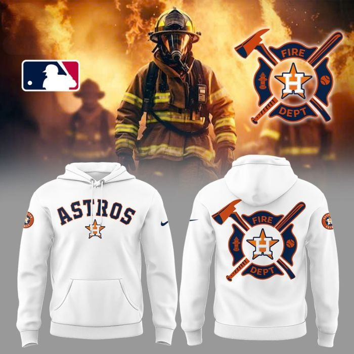 Houston Astros x Firefighter Appreciation Night Hoodie White Cool Baseball Gifts
