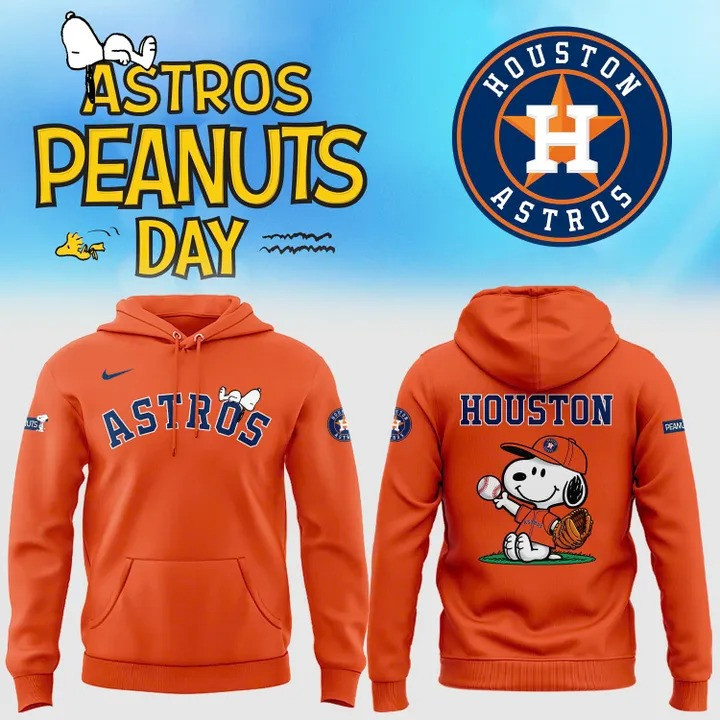 Houston Astros x Snoopy Peanuts Day Hoodie Merch Baseball Fan Astros