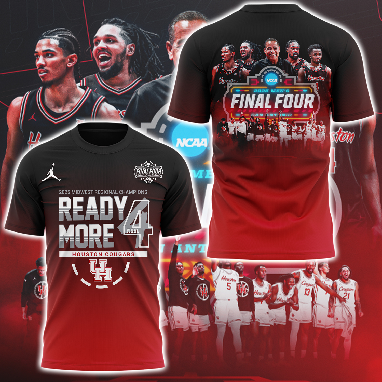 Houston Men's Hoops Final Four T-Shirt Best Gifts For Basketball Players Oregontrailrvpk Shirt