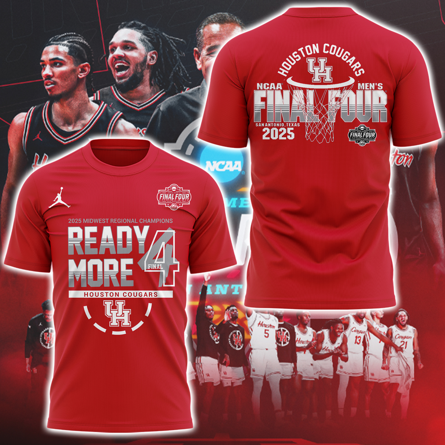 Houston Men's Hoops Final Four T-Shirt Good Gifts For Basketball Players Oregontrailrvpk Shirt