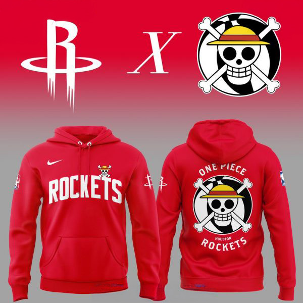 Houston Rockets x One Piece Special Edition Hoodie Presents For Basketball Fans