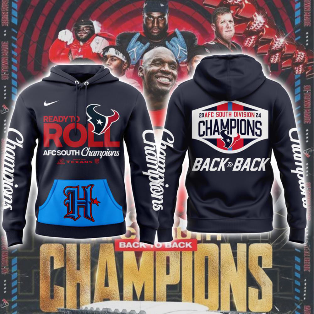 Houston Texans 2024 AFC South Division Champions Hoodie Unique