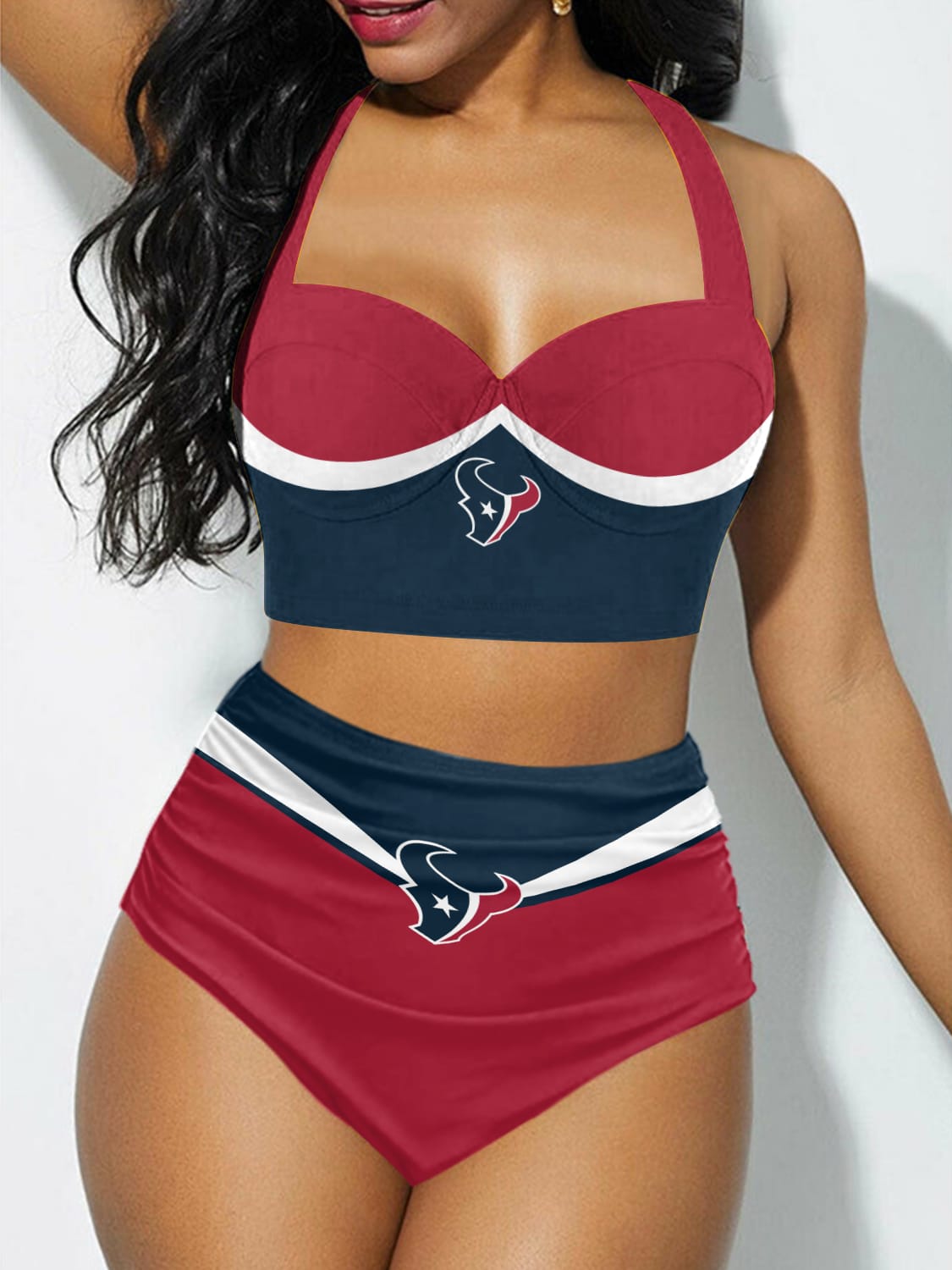 Houston Texans Sexy Print Bikini Swimsuit St2809
