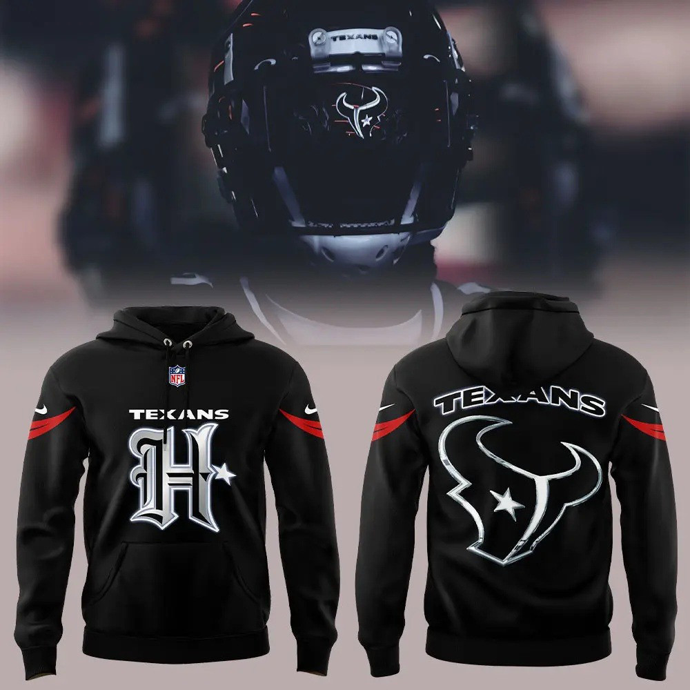 Houston Texans UNIFORM Battle Limited Edition Black Hoodie Football