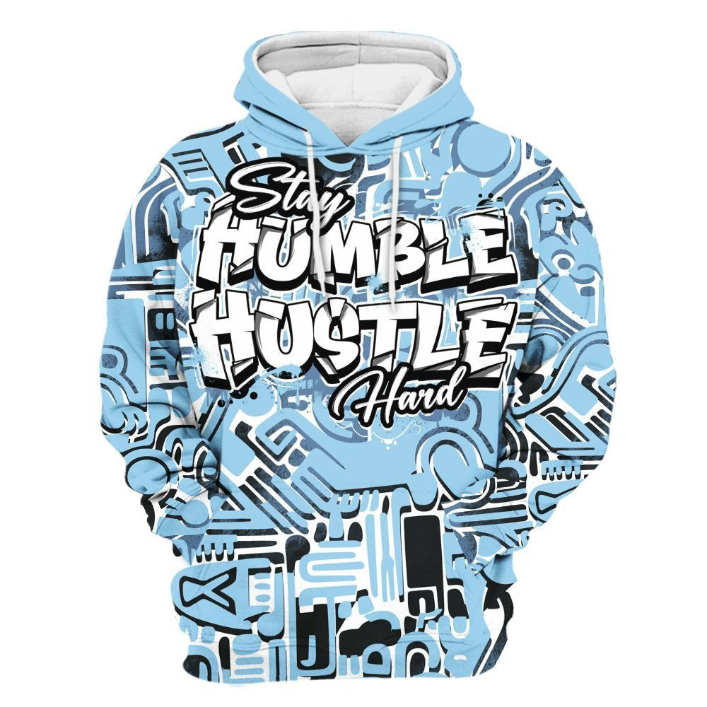 Humble Hustle Doodle Retro Hoodie Good Fathers Day Gifts