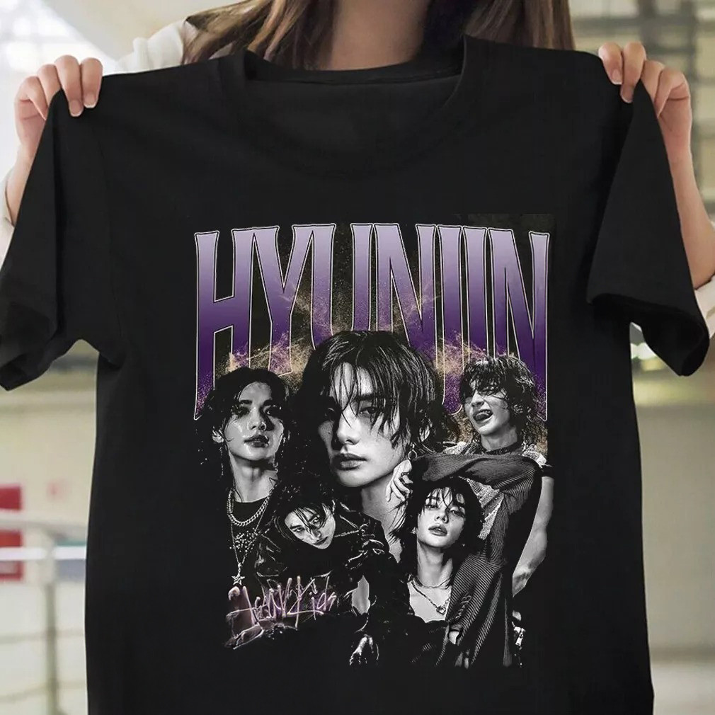 Hyunjin Stray Kids Vintage 90s Bootleg T-Shirt Oregontrailrvpk Shirt