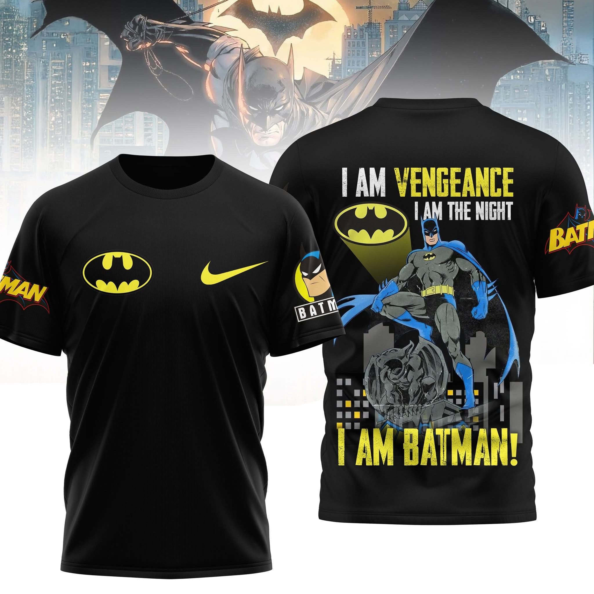 I Am Vengeance I Am The Night I Am Batman Shirt Mens Batman Gifts For Adults Father's Day Oregontrailrvpk Shirt