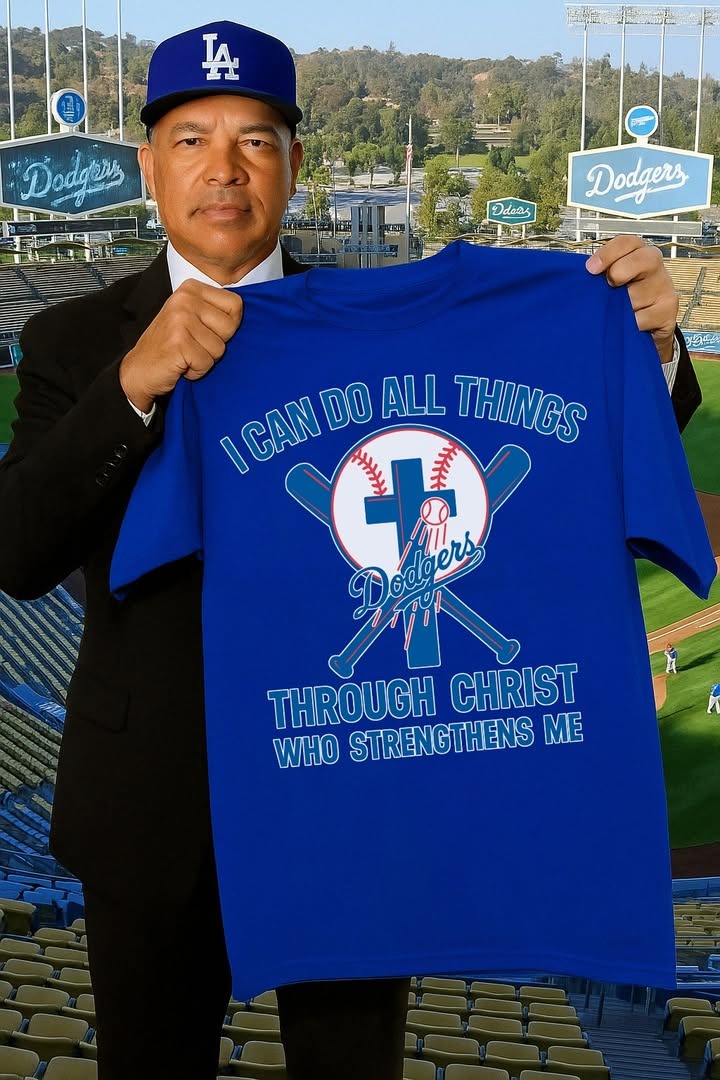 I Can Do All Things Through Christ Who Strengthens Me Dodgers T-Shirt For Dad Oregontrailrvpk Shirt