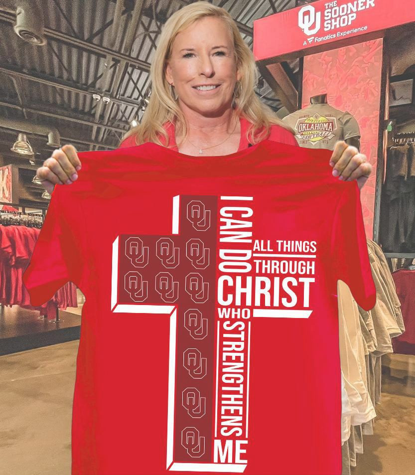 I Can Do All Things Through Christ Who Strengthens Me Oklahoma Sooners T-Shirt Football Gifts Oregontrailrvpk Shirt