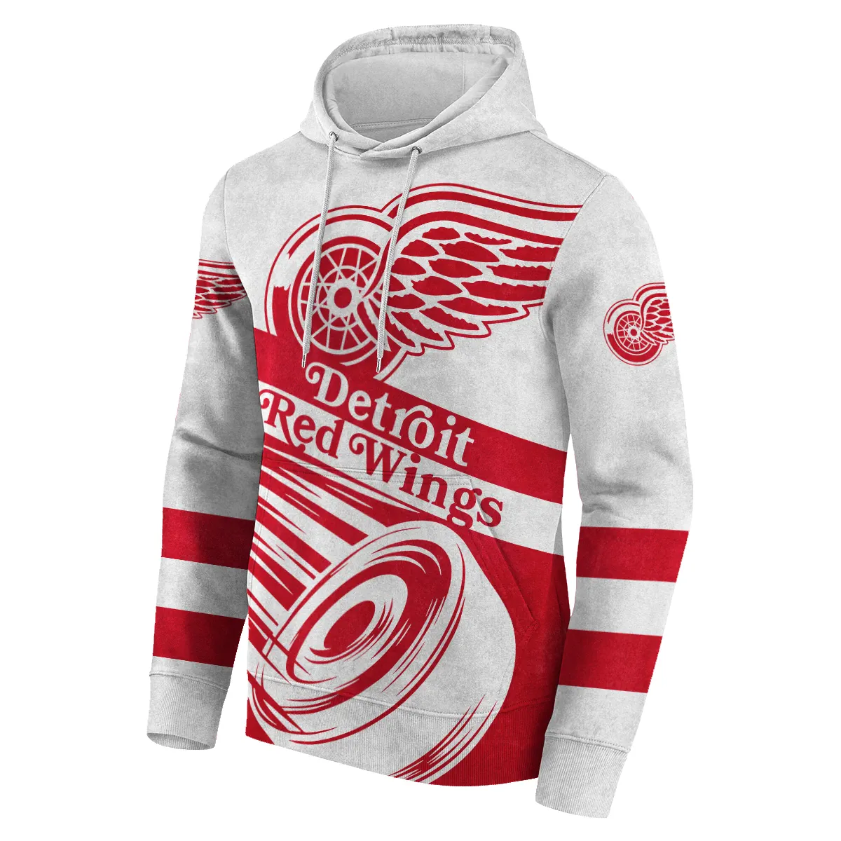 Ice Hockey Puck Detroit Red Wings National Hockey League All Over Print Hoodie Style 60318