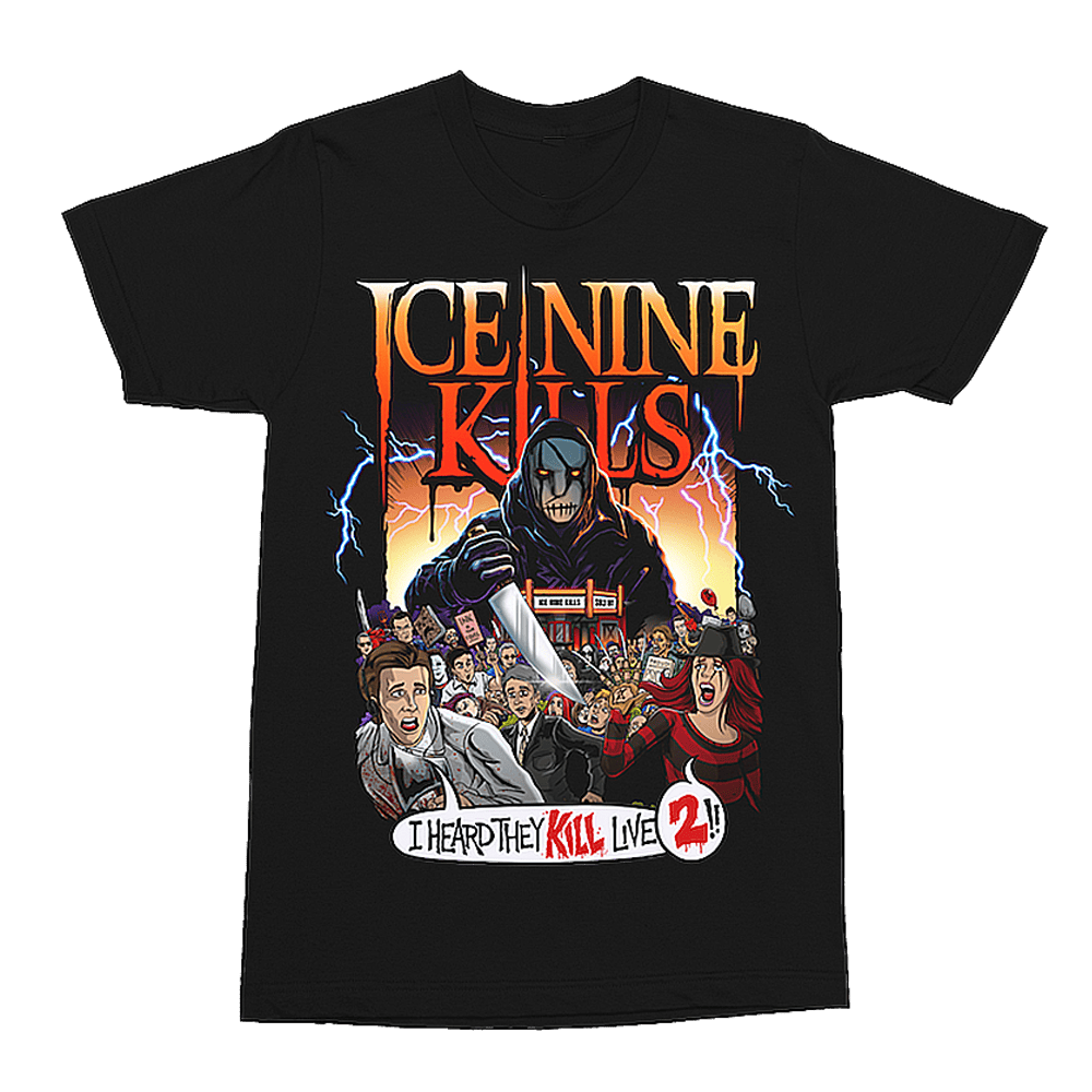 Ice Nine Kills Merch T-Shirt Halloween Crowd Killer T-Shirt Ice 9 Kills Band Oregontrailrvpk Shirt