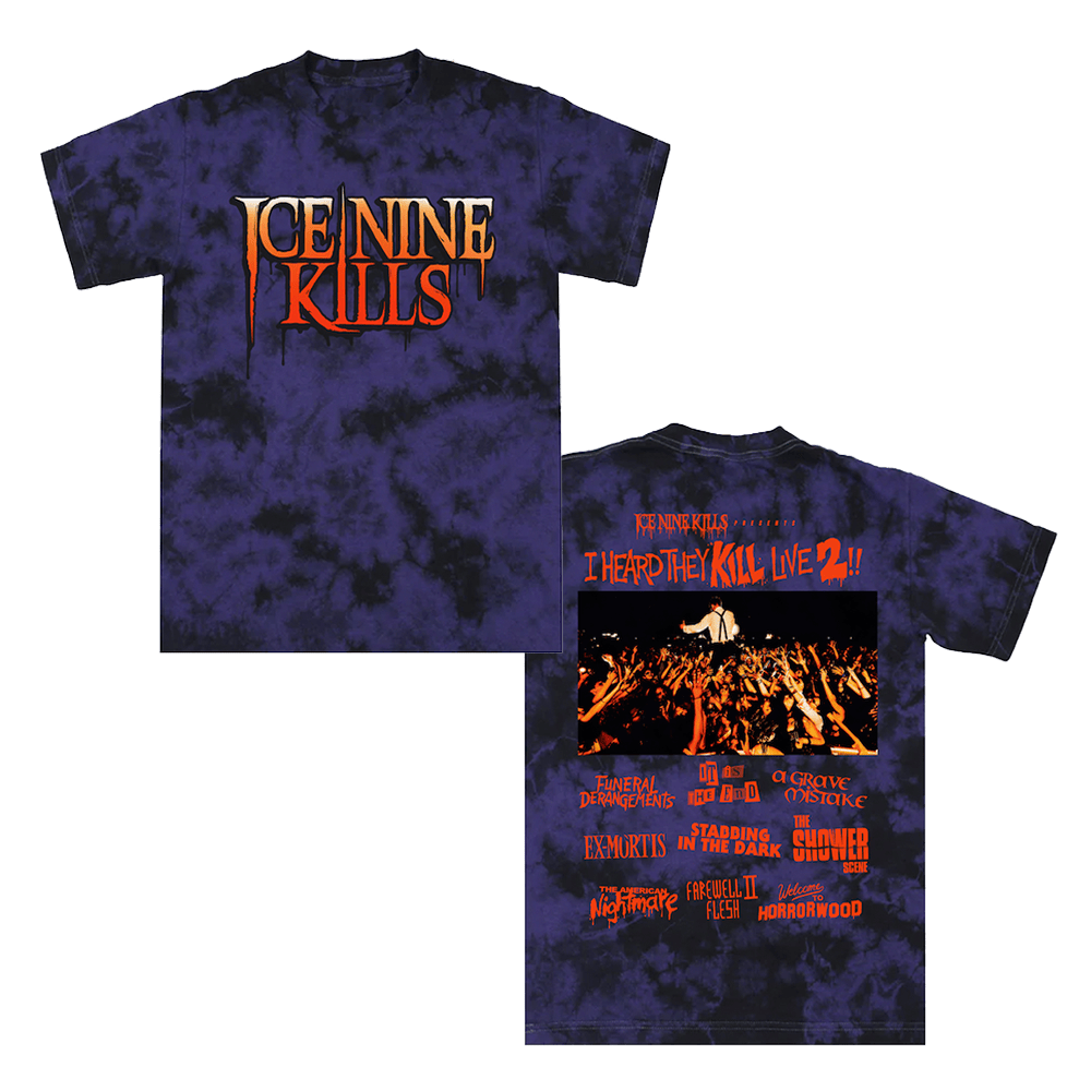 Ice Nine Kills Merch T-Shirt Tied And Tie Dyes Tee Ice 9 Kills Band Tour Merchandise Oregontrailrvpk Shirt