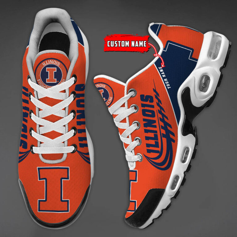 Illinois Fighting Illini Air Max Plus Shoes Sneakers For Men And Women