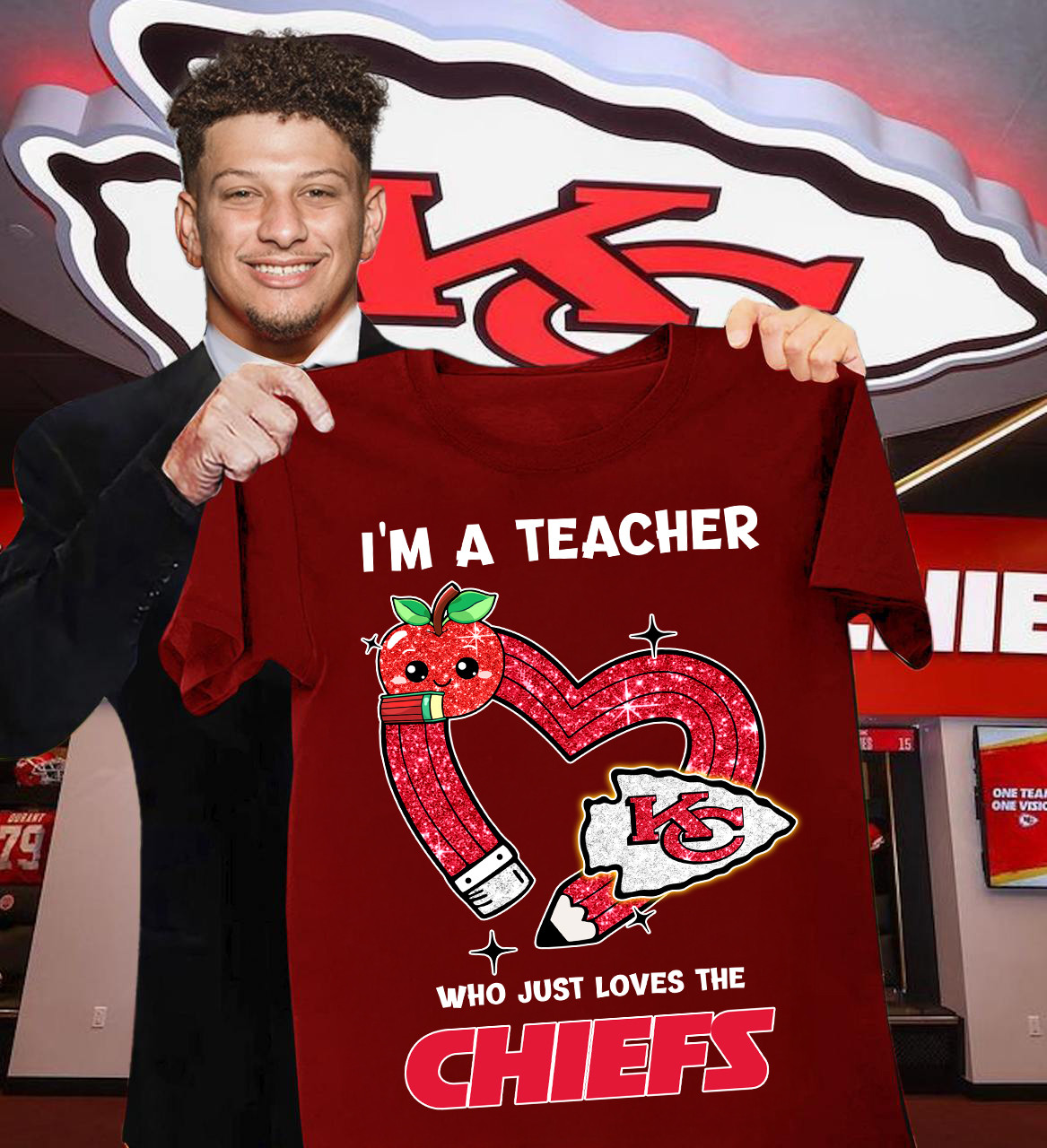 I'M A Teacher Who Just Loves The Chiefs T-Shirt Unique Gifts For Football Lovers Oregontrailrvpk Shirt