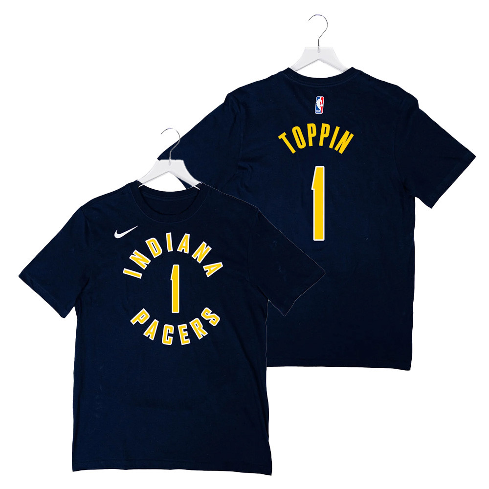 Indiana Pacers #1 Obi Toppin Icon T-shirt Basketball Oregontrailrvpk Shirt