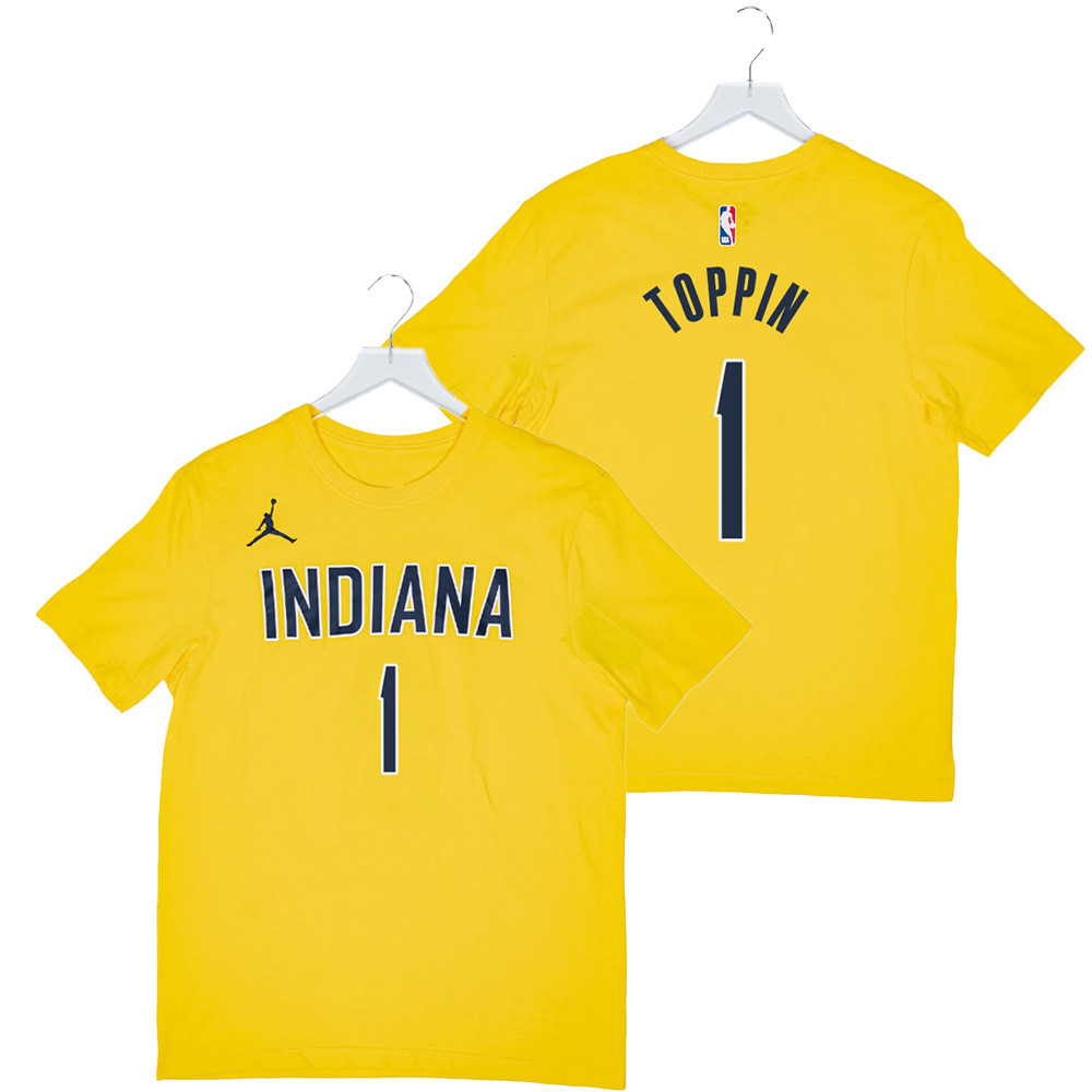 Indiana Pacers #1 Obi Toppin Statement Name and Number T-shirt Cool Gifts For Basketball Fans Oregontrailrvpk Shirt