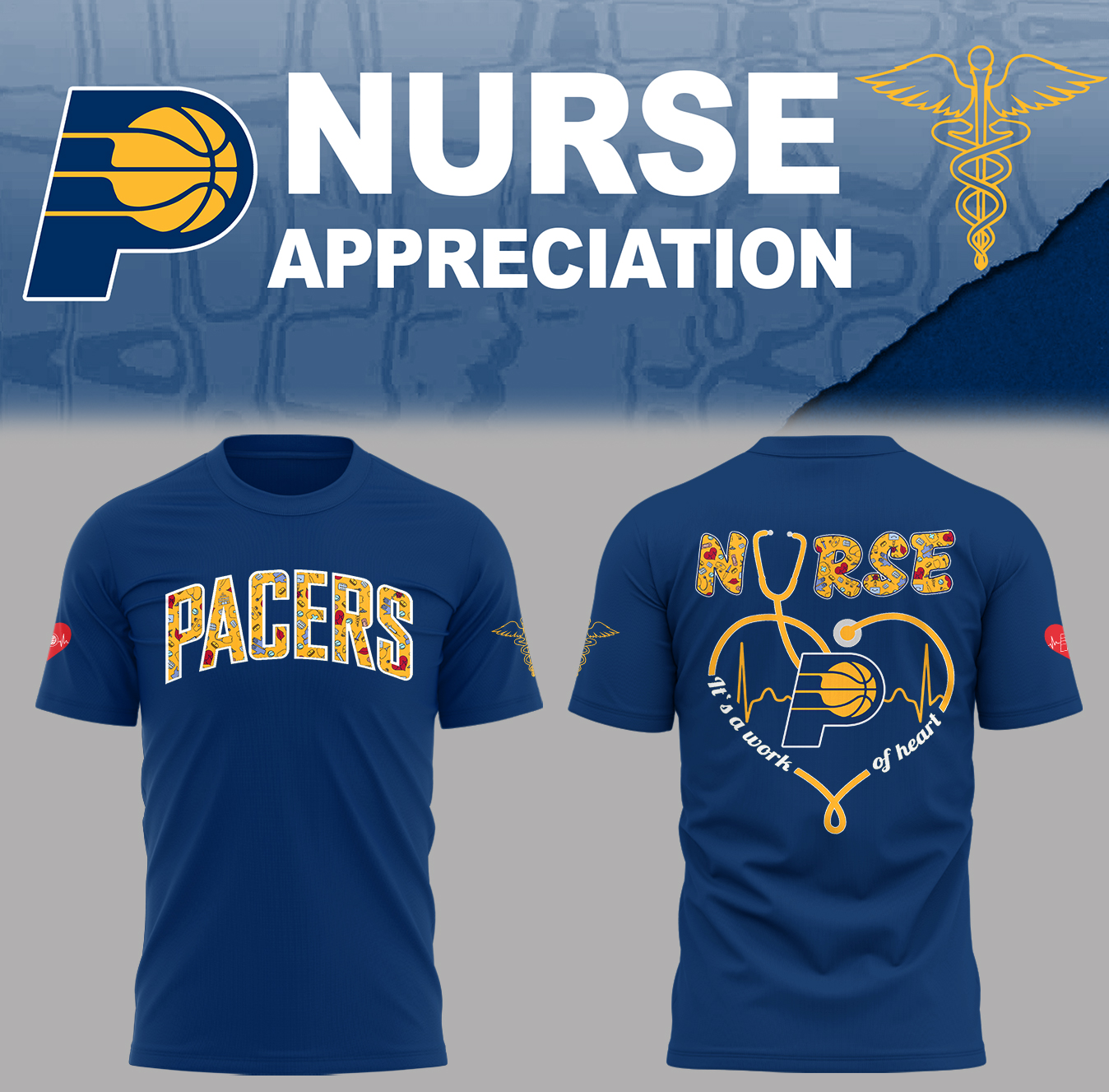 Indiana Pacers x Nurse Appreciation T-Shirt Unique Basketball Gifts Oregontrailrvpk Shirt