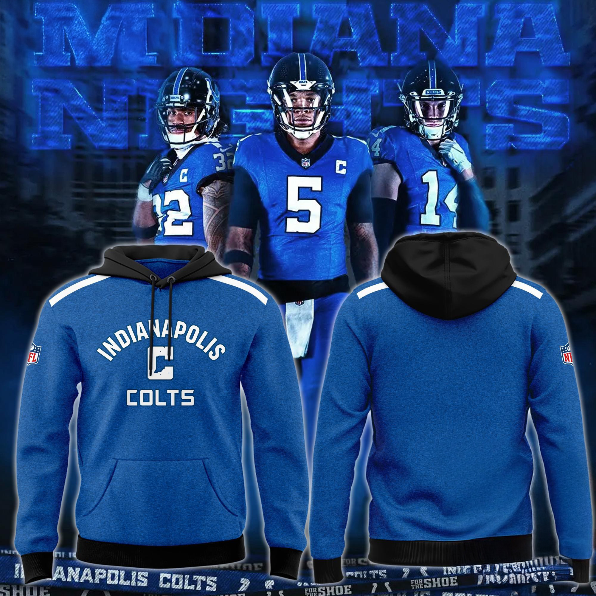 Indianapolis Colts NFL 2024 Special Edition Indiana Night Hoodie Football Gifts