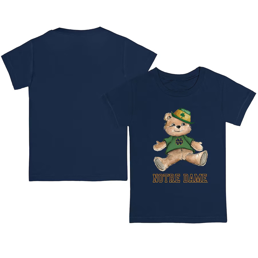 Infant Tiny Turnip Navy Notre Dame Fighting Irish Teddy T-Shirt For Football Fan Oregontrailrvpk Shirt
