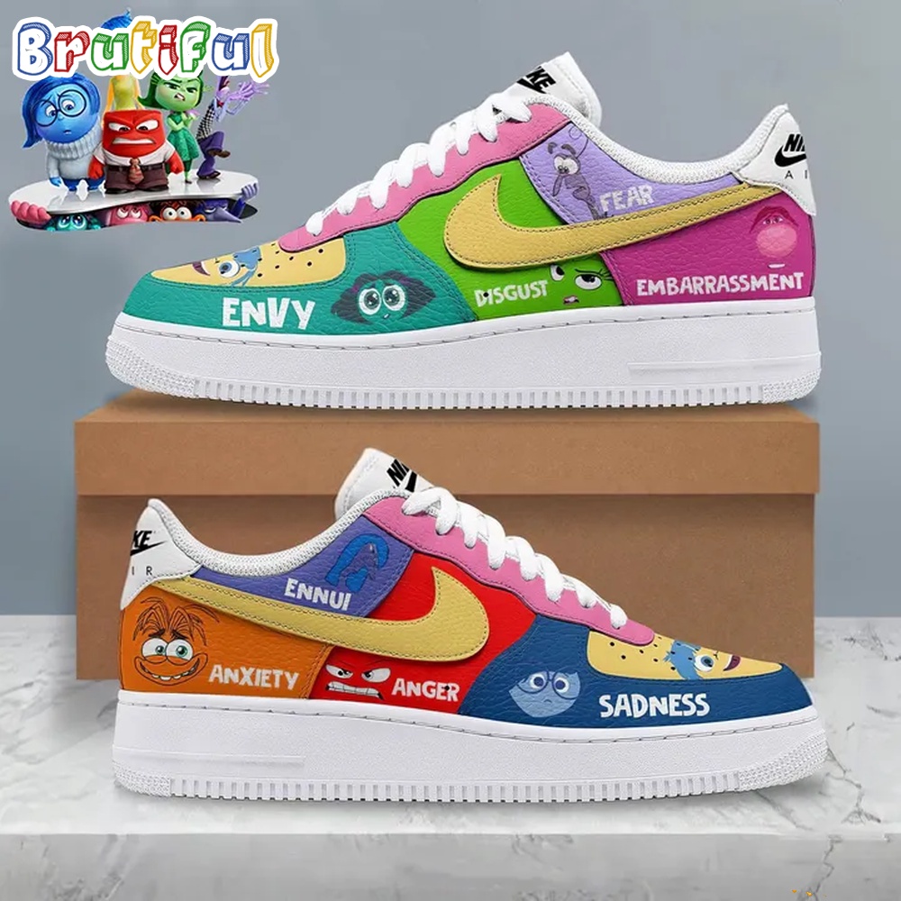 Inside Out 2 Funny Movies Air Force 1 Shoes Sneaker