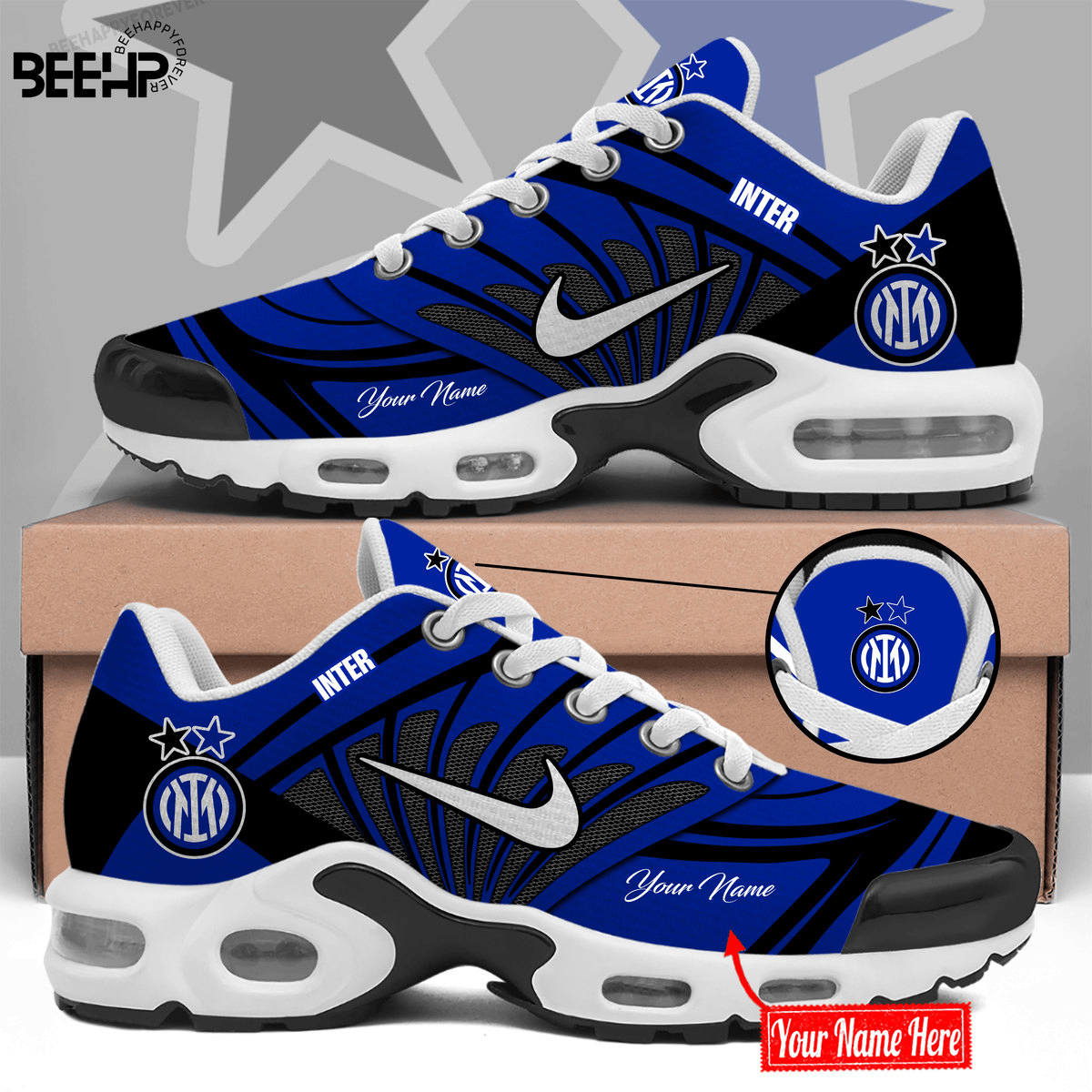Inter Milan Air Max Plus Shoes Sneakers For Men And Women