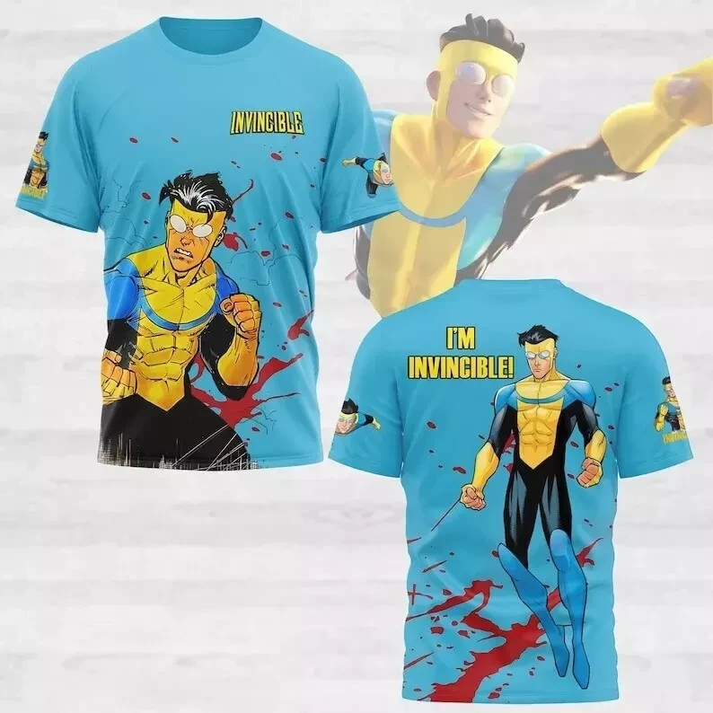 Invincible Mark Superhero 3D T-Shirt Comic Book Oregontrailrvpk Shirt