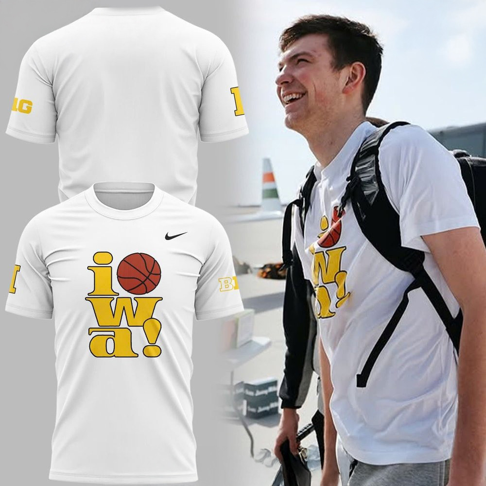 Iowa Hawkeyes Basketball 2025 Nike T-Shirt Basketball Oregontrailrvpk Shirt