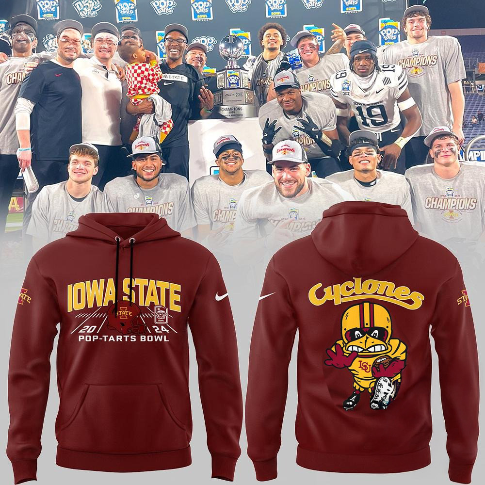 Iowa State Football Cyclone Strength Red Hoodie Unique
