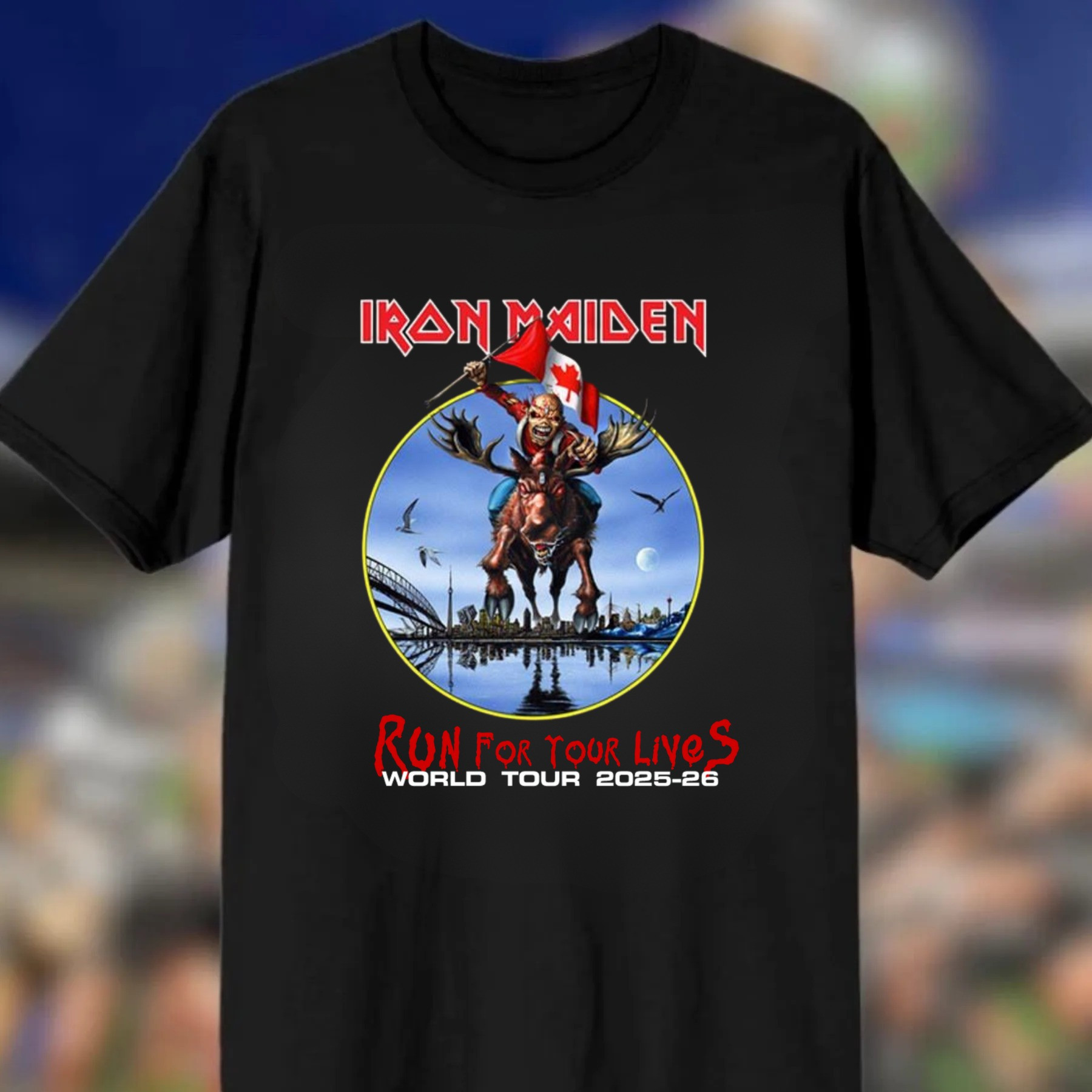 Iron Maiden 2025 Canada Run For Your Lives World Tour 2025-26 T-Shirt Oregontrailrvpk Shirt