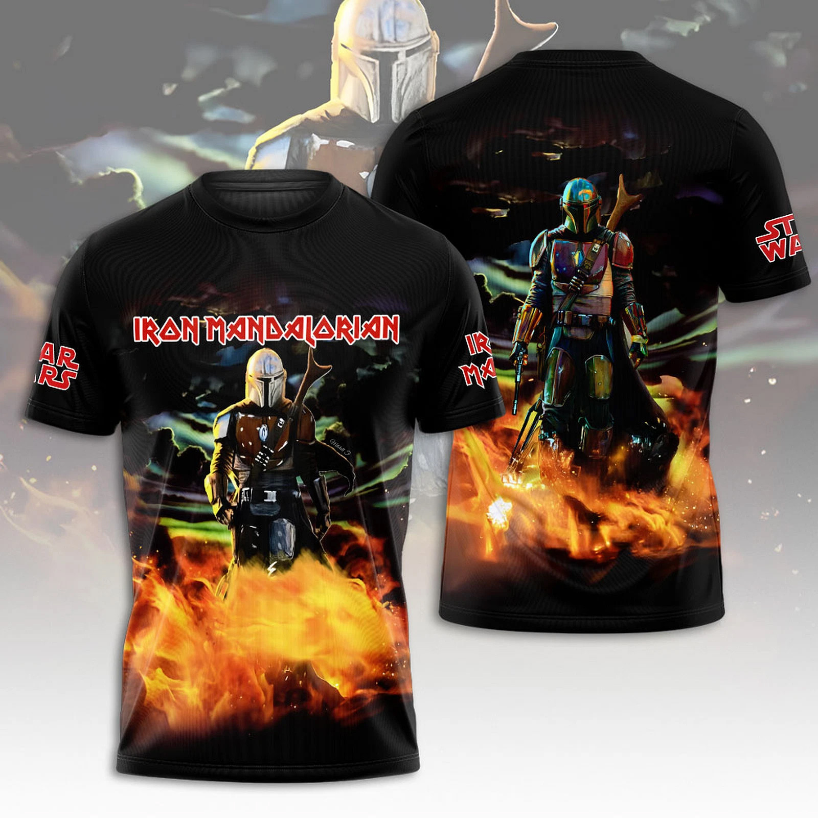 Iron Maiden Inspired Star Wars Tour 2025 T-Shirt For Boyfriend Oregontrailrvpk Shirt