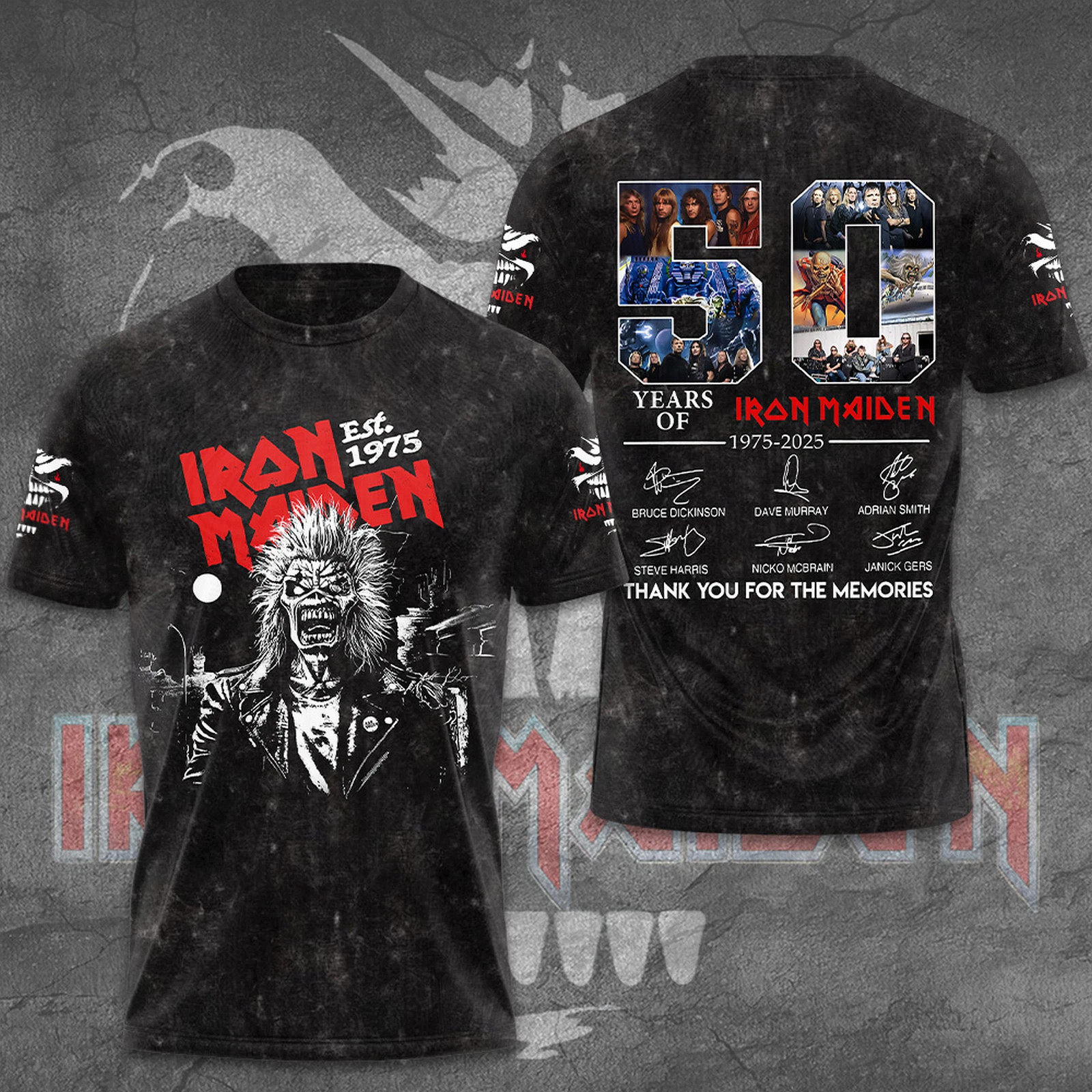 Iron Maiden World Tour 2025 Date Inspired 50th Anniversary Shirt Oregontrailrvpk Shirt
