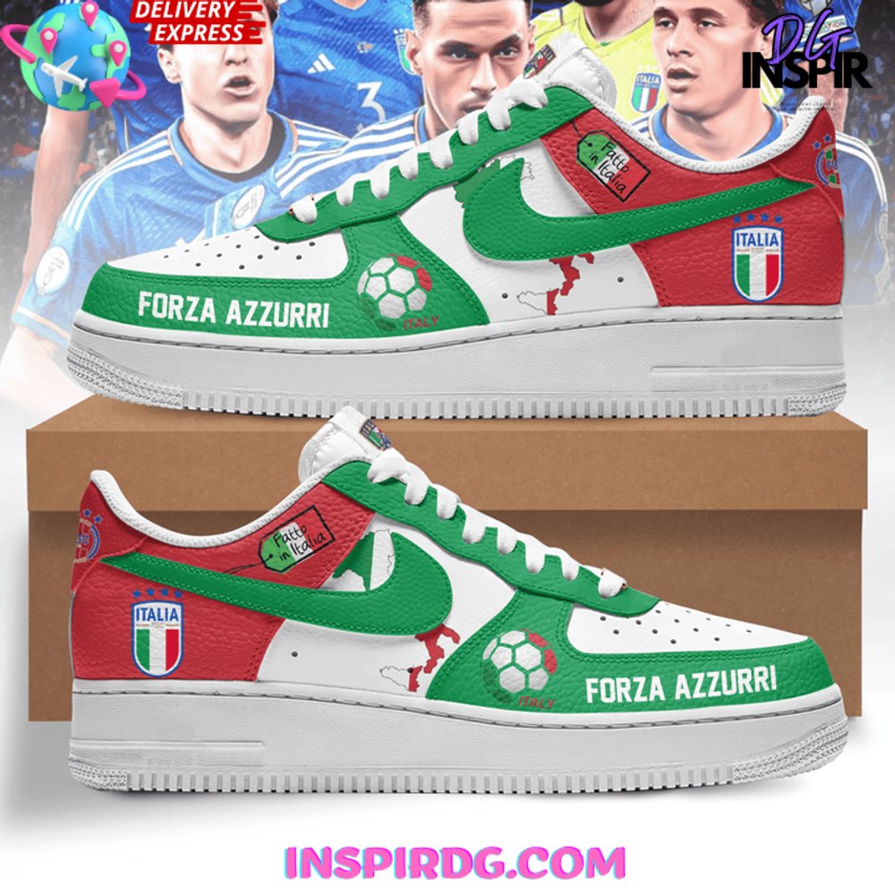 Italia Forza Azzurri Euro 2024 Limited Edition Air Force 1 Shoes