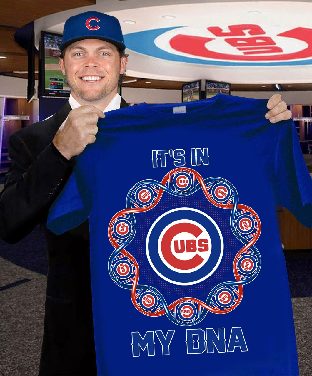 It's In My DNA Chicago Cubs T-Shirt Best Gifts For Cubs Fans Father's Day Ideas For Dad Oregontrailrvpk Shirt