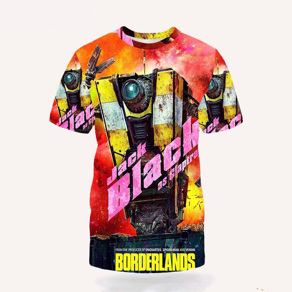 Jack Black as Claptrap in Borderlands Official Poster 3D Shirt Fans Gift Ideas Oregontrailrvpk Shirt