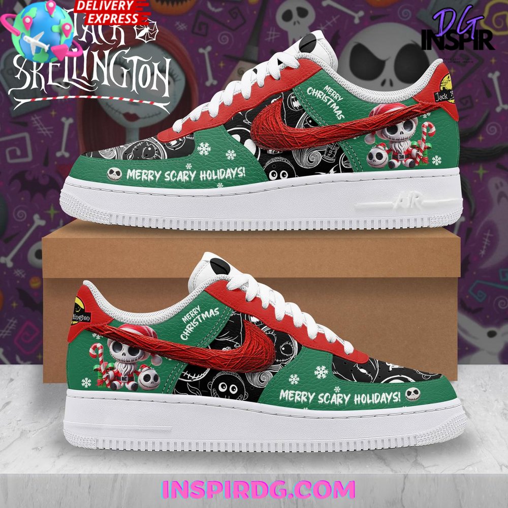 Jack Skellington Merry Scary Holidays Limited Air Force 1