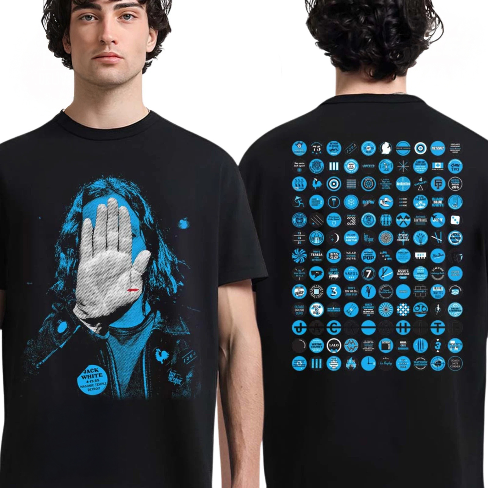 Jack White Detroit Michigan Masonic Temple Night 2 In April 13 -130 T-Shirt Oregontrailrvpk Shirt