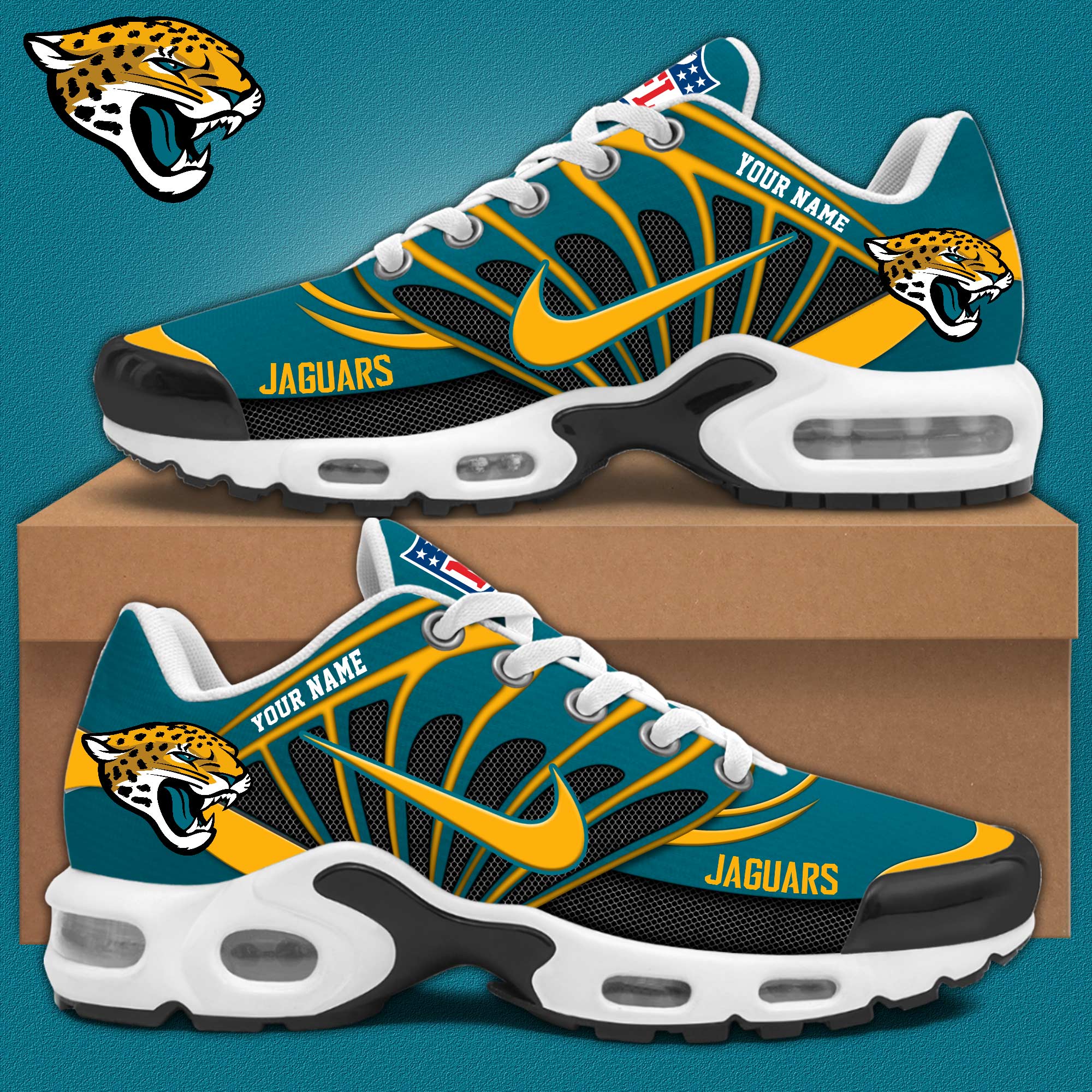 Jacksonville Jaguars Air Max Plus Shoes Sneakers For Men And Women