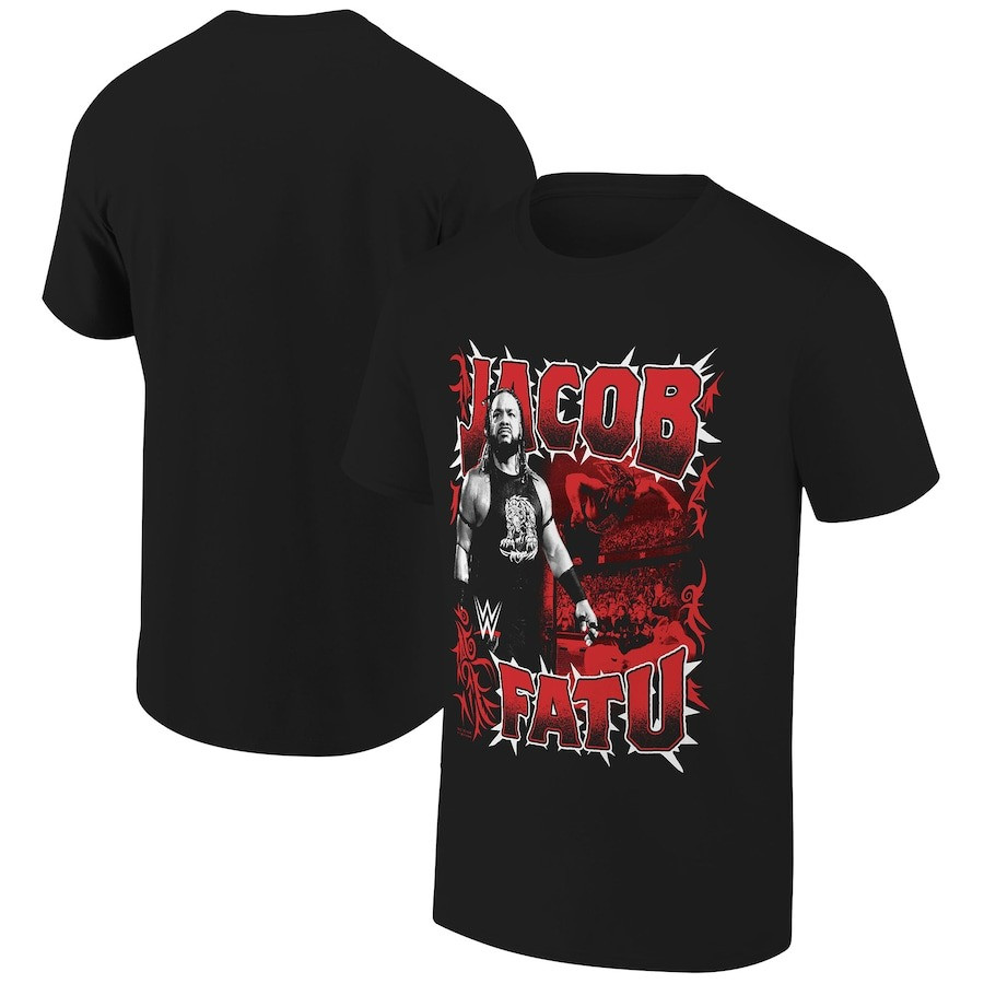 Jacob Fatu Shirt Men's Ripple Junction Black Jacob Fatu Table Dive Tribal T-Shirt Oregontrailrvpk Shirt