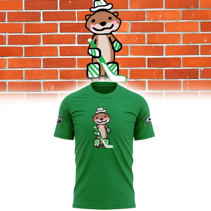 Jake Otter Dallas Stars Merch Shirt Green Dallas Stars Jake Oettinger Hockey Oregontrailrvpk Shirt