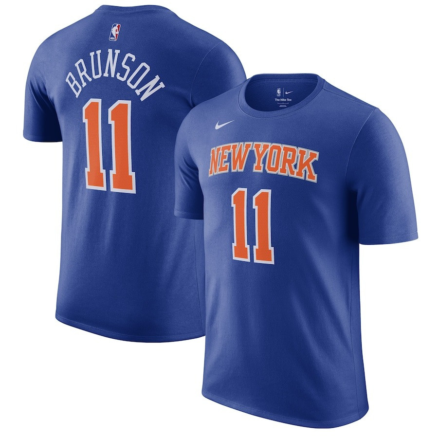 Jalen Brunson Shirt New York Knicks Nike Icon Edition Name & Number T-Shirt Fan Merch Oregontrailrvpk Shirt