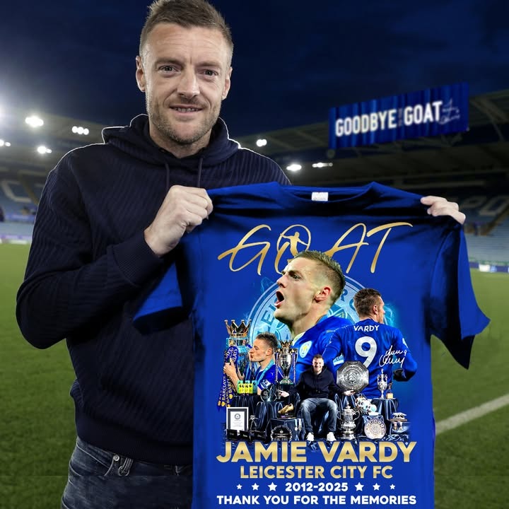 Jamie Vardy Leicester City FC 2012-2025 Thank You For Memories T-Shirt Oregontrailrvpk Shirt