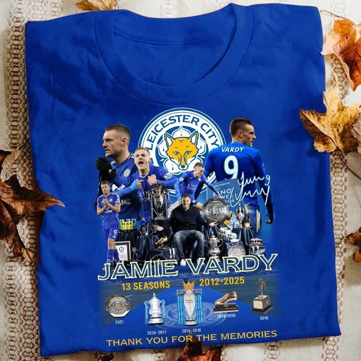 Jamie Vardy Leicester City Legend 13 Seasons 1 Legend T-Shirt For Football Fan Oregontrailrvpk Shirt
