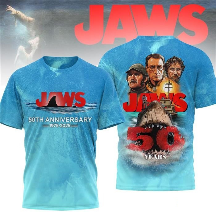Jaw Shark Thank You For The Memories 50 Years T-Shirt Fans Gift Ideas Oregontrailrvpk Shirt