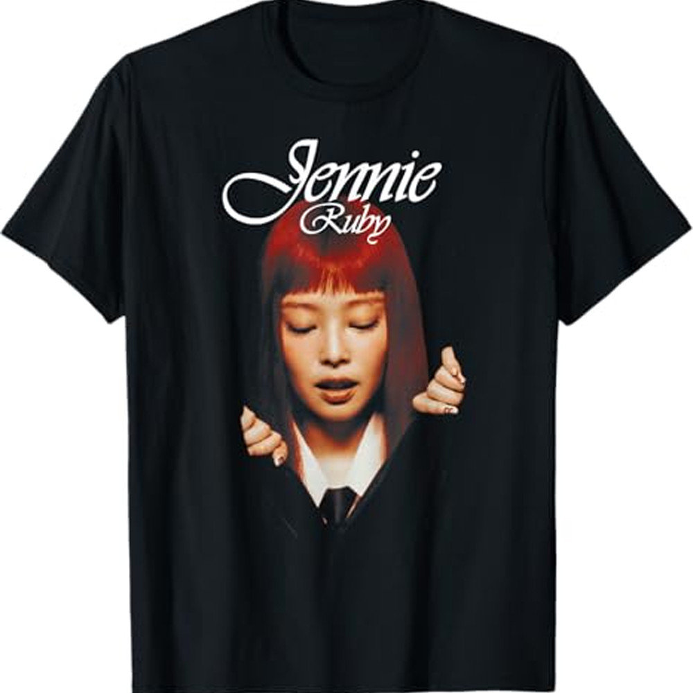 Jennie Ruby Album Cover T-Shirt Music Lovers Gift Ideas Oregontrailrvpk Shirt