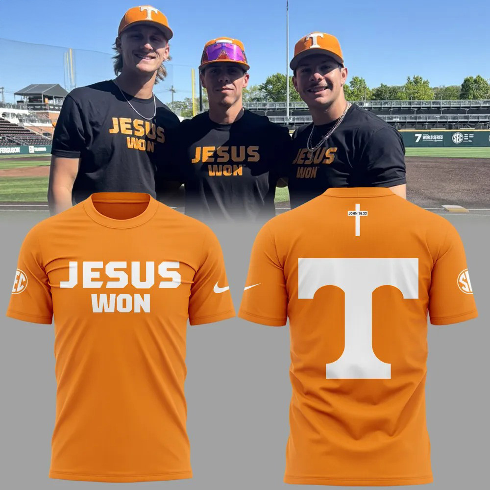 Jesus Won Tennessee Volunteers Orange Shirt Unique Gifts For Football Lovers Oregontrailrvpk Shirt