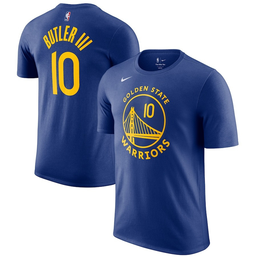 Jimmy Butler III T-Shirt Royal Golden State Warriors Icon Name & Number Shirt Fan Merch Oregontrailrvpk Shirt