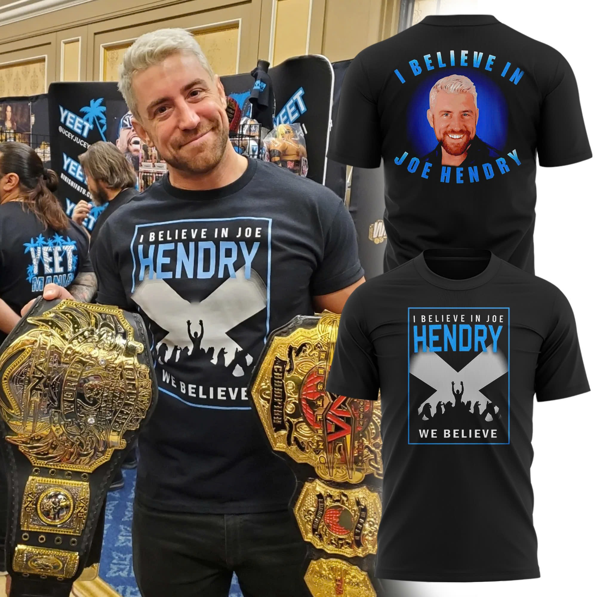 Joe Hendry Merch T-Shirt I Believe in Joe Hendry We Believe Wrestlemania 41 Merch Gifts Oregontrailrvpk Shirt